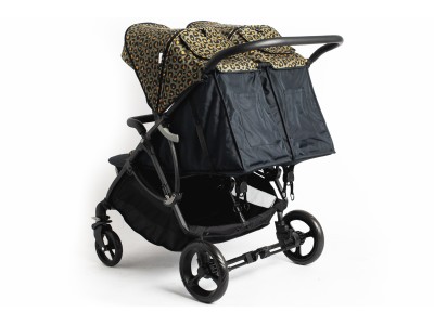 Roma Gemini Double Buggy - Khaki Leopard | Baby Snooze