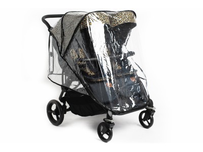Roma Gemini Double Buggy - Khaki Leopard | Baby Snooze