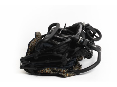 Roma Gemini Double Buggy - Khaki Leopard | Baby Snooze