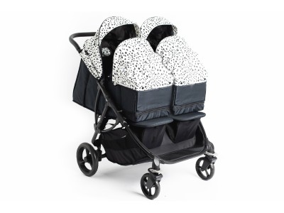 Roma Gemini Double Buggy - Dalmatian | Baby Snooze
