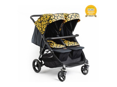 Roma Gemini Double Buggy - Sunflower | Baby Snooze