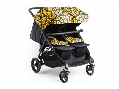 Roma Gemini Double Buggy - Sunflower | Baby Snooze