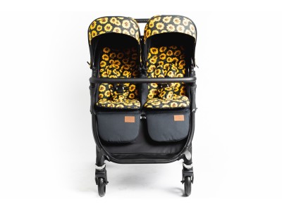 Roma Gemini Double Buggy - Sunflower | Baby Snooze