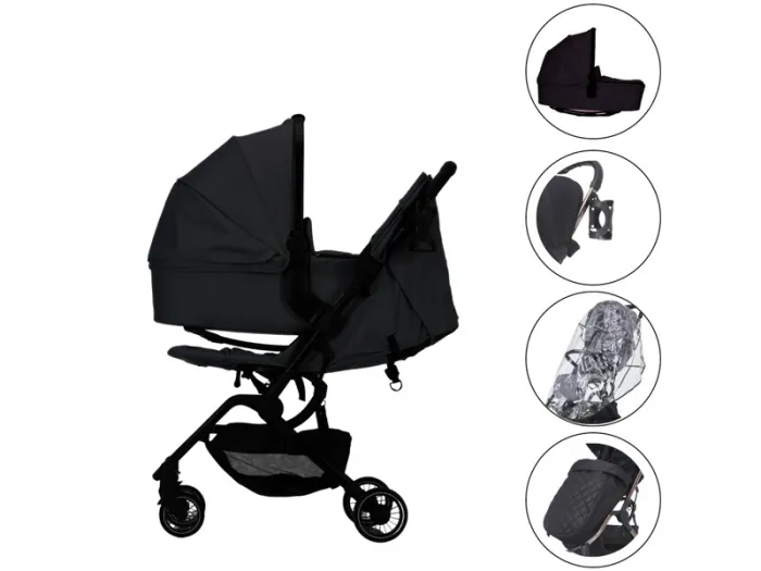 Didofy Aster 2 compact pushchair 2 in 1 - Black