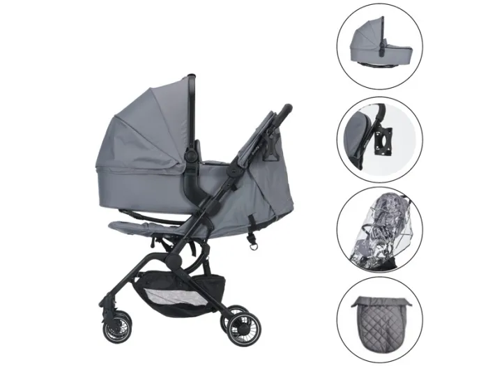 Didofy Aster 2 compact pushchair 2 in 1 - Grey