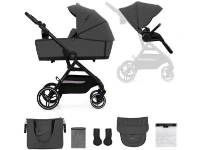 YOXI 2 in 1 pushchair - Moonlight Grey | Kinderkraft