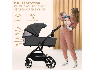 YOXI 2 in 1 pushchair - Moonlight Grey | Kinderkraft
