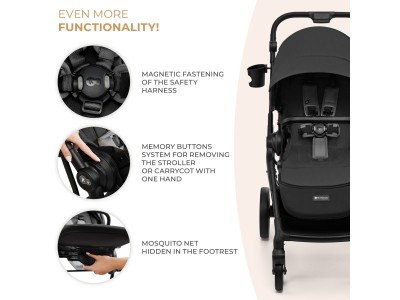 YOXI 2 in 1 pushchair - Moonlight Grey | Kinderkraft