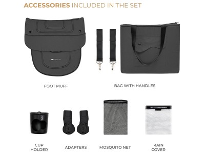 YOXI 2 in 1 pushchair - Moonlight Grey | Kinderkraft