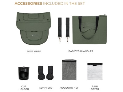 Kinderkraft YOXI 2 in 1 pushchair - Mystic Green | Baby Snooze