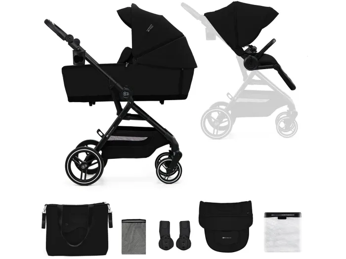 Kinderkraft YOXI 2 in 1 pushchair - Pure Black