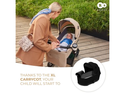 Kinderkraft YOXI 2 in 1 pushchair - Pure Black | Baby Snooze