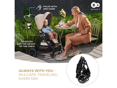 Kinderkraft YOXI 2 in 1 pushchair - Pure Black | Baby Snooze