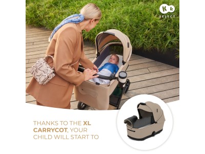 Kinderkraft YOXI 2 in 1 pushchair - Sand Beige | Baby Snooze