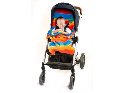 Buggysnuggle Snuggle Fleece - Rainbow Extreme | Baby Snooze