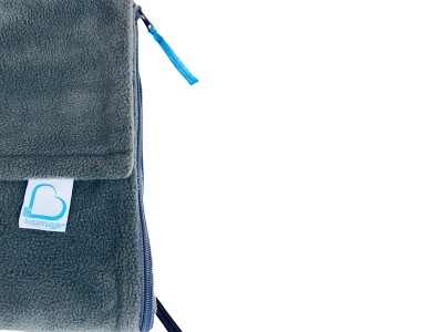 Buggysnuggle Snuggle Fleece - Just Charcoal | Baby Snooze