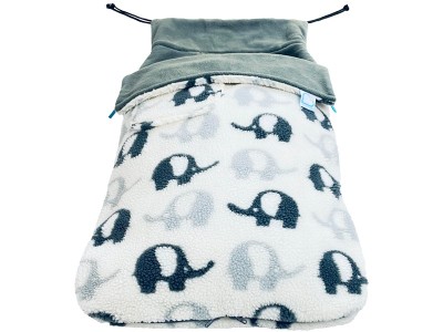 Buggysnuggle Snuggle Sherpa - Elephant Stomp | Baby Snooze