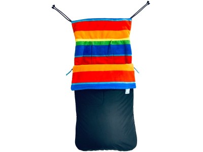 Buggysnuggle Explorer Fleece in Rainbow Extreme Colour