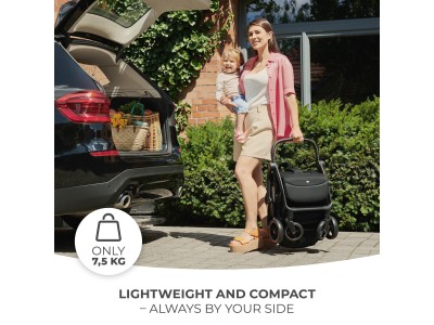 Kinderkraft Apino compact stroller - Black | Baby Snooze