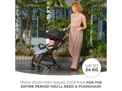 Kinderkraft Apino compact stroller - Beige | Baby Snooze