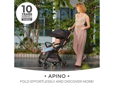 Kinderkraft Apino compact stroller - Beige | Baby Snooze