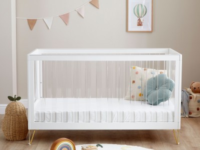 Babymore Kimi XL Acrylic Cot Bed | Baby Snooze