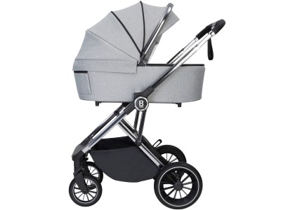 Chia Travel System Pecan with Base - Pearl Grey | Babymore