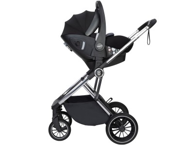 Chia Travel System Pecan with Base - Pearl Grey | Babymore