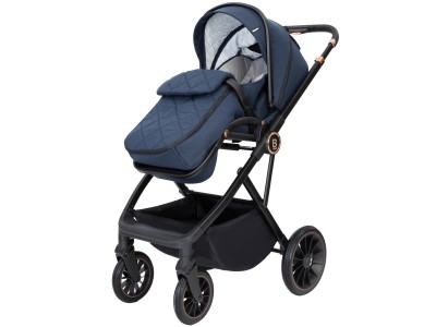 Babymore Chia Pram Pushchair - Midnight Blue | Baby Snooze