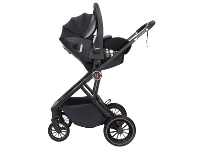Chia Travel System Pecan with Base - Midnight Blue | Babymore
