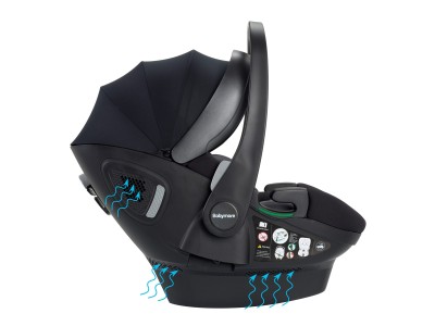 Chia Travel System Pecan with Base - Midnight Blue | Babymore