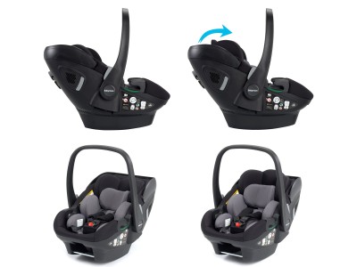 Chia Travel System Pecan with Base - Midnight Blue | Babymore