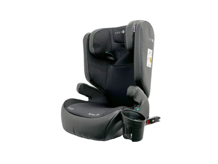 Cozy N Safe Hood i-Size 100 - 150cm Car Seat with Cup Holder - Onyx