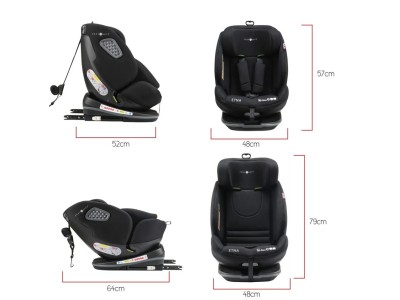 Etna i-Size 360° 40 - 150cm Car Seat - Midnight Black