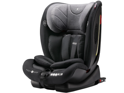 Excalibur (Group 1/2/3 - (25KG Harness) Car Seat - Black/Grey