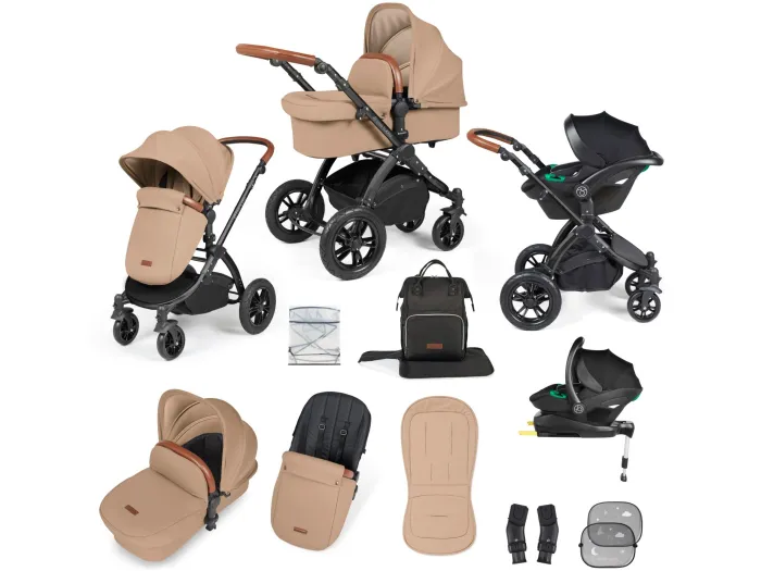 Ickle Bubba Stomp Luxe All-in-One I Size Travel System With Isofix Base (Stratus)