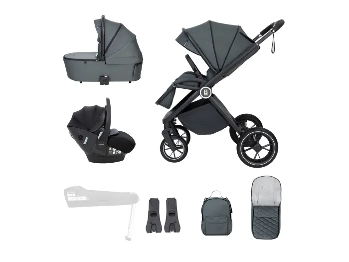 Kai Travel System Pecan Car Seat - Forest Grey | Babymore