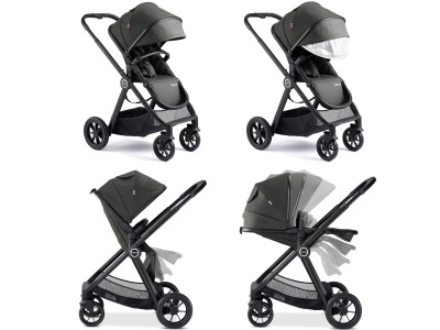 Babymore MeMore V2 Pram Pushchair - Chrome| Baby Snooze