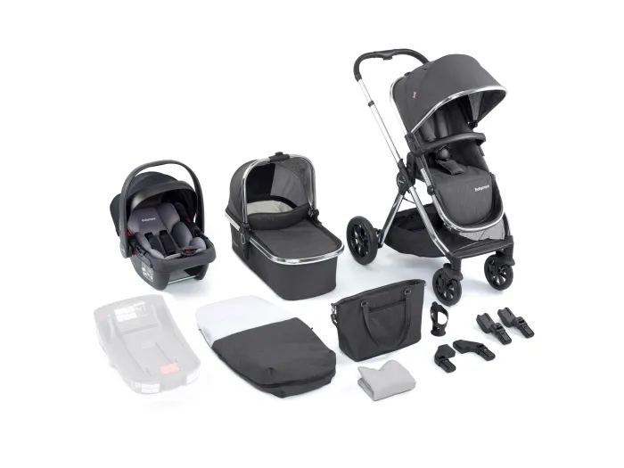 Babymore MeMore V2 Pram Pushchair - Chrome| Baby Snooze