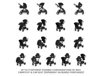 Libra 2 in 1 Single to Double 11 Piece Pushchair - Ickle Bubba