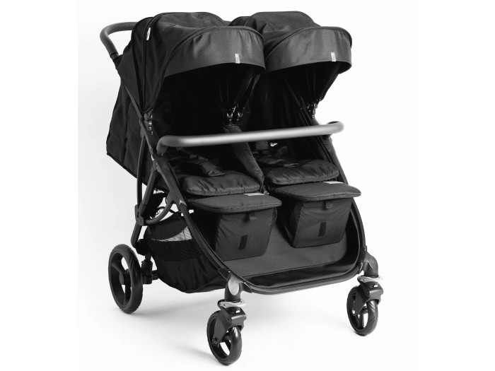 Roma Gemini Double Buggy - Jet Black | Baby Snooze