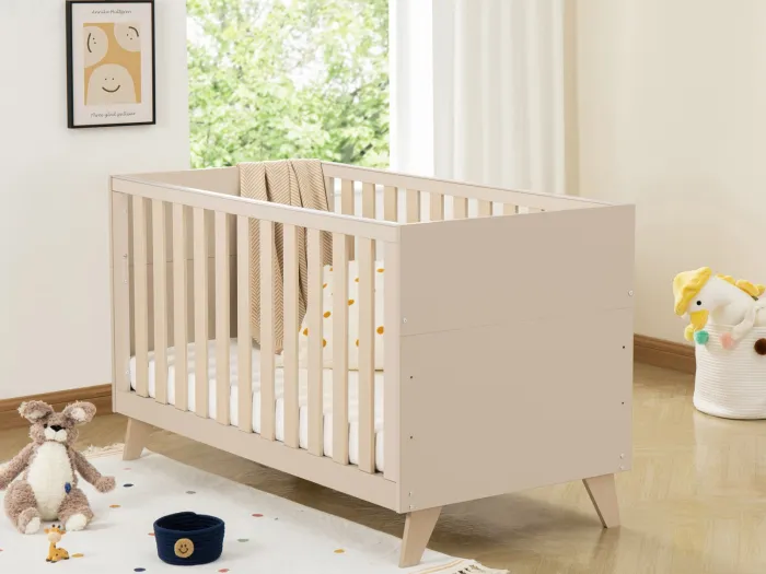 Babymore Dante Cot Bed - Cashmere