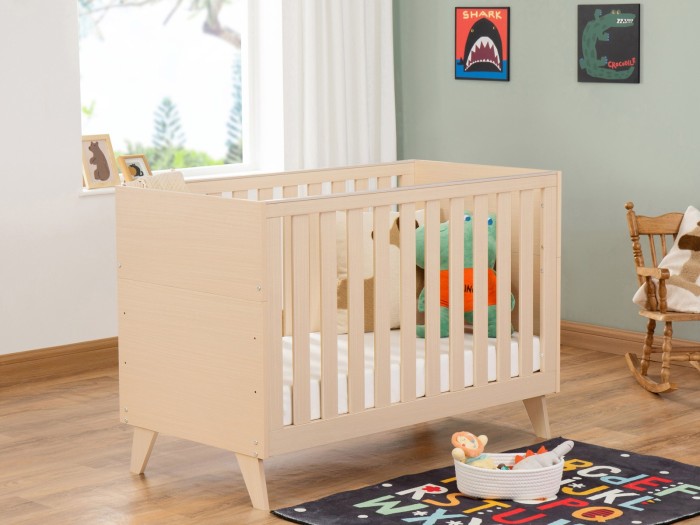 Dante Mini Cot Bed - Natural | Babymore
