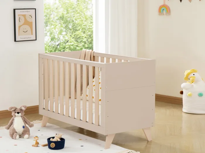 Babymore Dante Mini Cot Bed - Cashmere