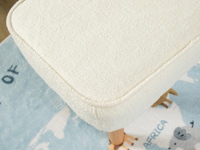 Ida Nursing Chair with Stool - Bouclé | Babymore