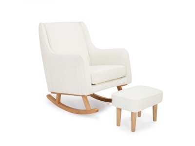 Ida Nursing Chair with Stool - Bouclé | Babymore