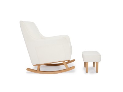 Ida Nursing Chair with Stool - Bouclé | Babymore