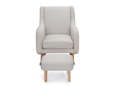 Ida Nursing Chair with Stool - Cashmere | Babymore