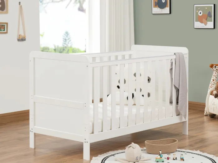 Babymore Caro Urban Cot Bed - White