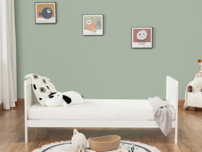 Babymore Caro Urban Cot Bed - White | Baby Snooze